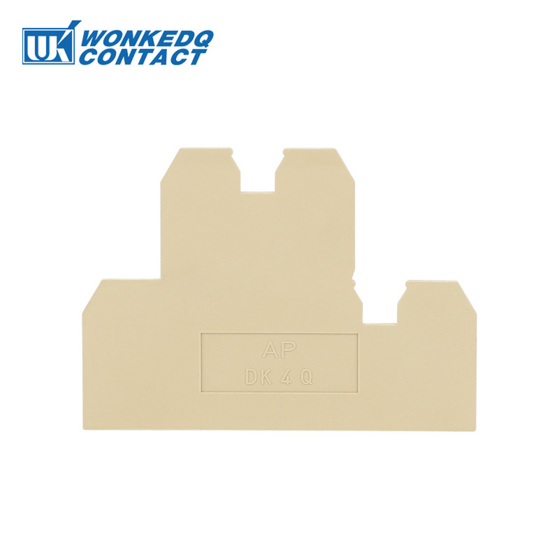 10 gab AP 2.5/4/10/16/35/70/WTL/DK4Q/ASK1 barjeras plāksne SAK vadu savienotājam DIN sliedes spaiļu bloka piederumiem gala vāks