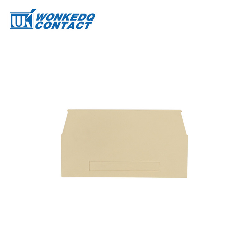 10 gab AP 2.5/4/10/16/35/70/WTL/DK4Q/ASK1 barjeras plāksne SAK vadu savienotājam DIN sliedes spaiļu bloka piederumiem gala vāks