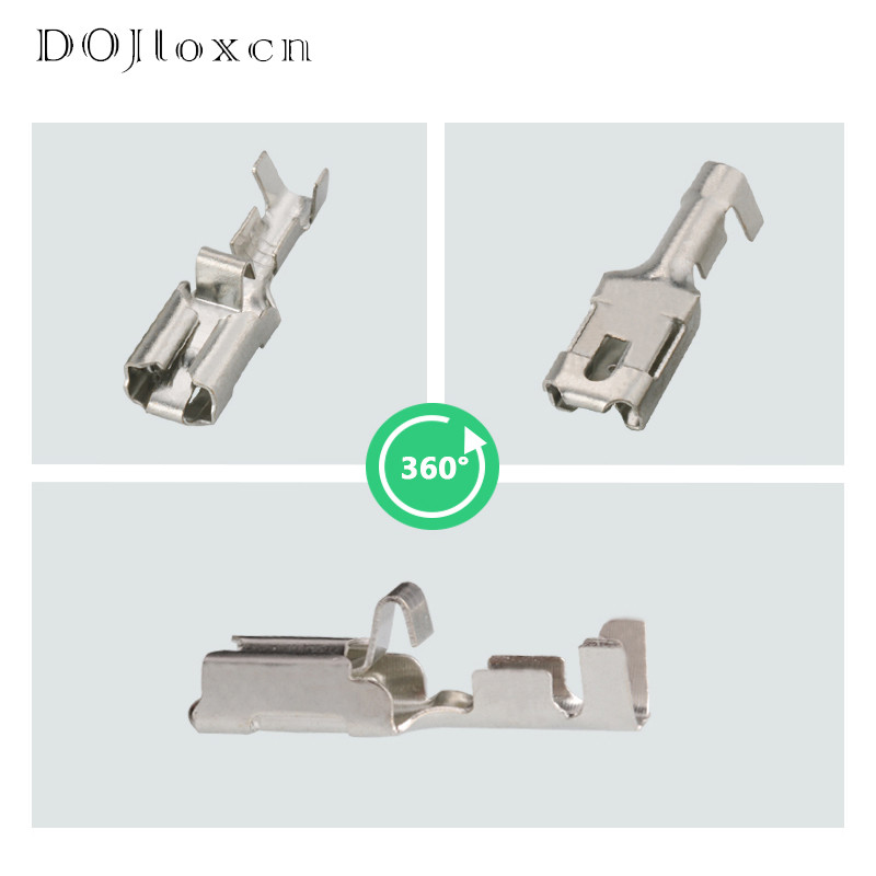 20/50/100/200 kom. 6,3 mm serija automobilskih utikača Opruga 927854-6 priključni hladno prešani terminal za ožičenje DJ624-D6.3B