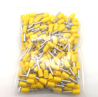 1000Pcs Cjevčicom izolirani završetak kabela Stezaljke za električne žice Konektor E0306 E0308 E0310 Bakreni kabelski prstenovi VE 24AWG