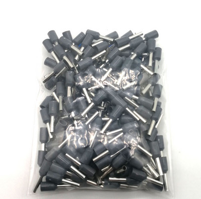 1000Pcs Cjevčicom izolirani završetak kabela Stezaljke za električne žice Konektor E0306 E0308 E0310 Bakreni kabelski prstenovi VE 24AWG