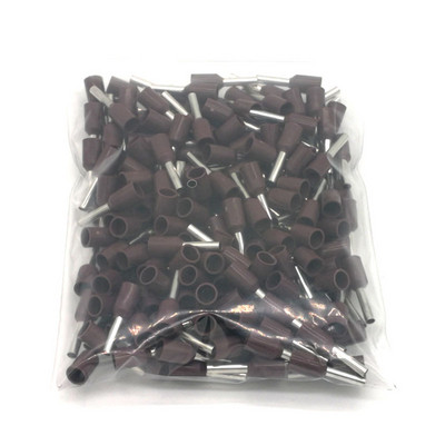 1000Pcs Cjevčicom izolirani završetak kabela Stezaljke za električne žice Konektor E0306 E0308 E0310 Bakreni kabelski prstenovi VE 24AWG