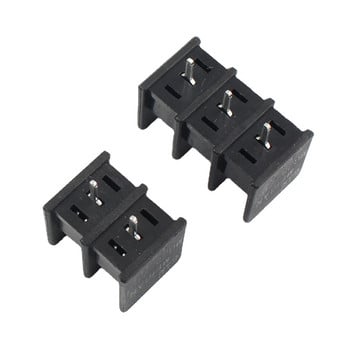 5 τμχ 7,62mm Pitch 2P 3P 5P 6P 2/3/5/6 Pin PCS Barrier Terminal Block Σύνδεσμος καλωδίου Βιδωτή τρύπα Μαύρη