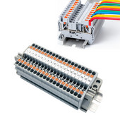 PT 2.5 Комплект клеми за клеми за DIN релса тип Push-in 31A 800V