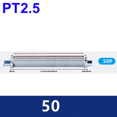 PT 2.5 Комплект клеми за клеми за DIN релса тип Push-in 31A 800V