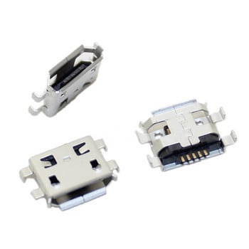 10 бр./лот Micro USB 5-пинов SMT гнездо конектор тип B женско разположение SMD DIP USB конектори за зареждане