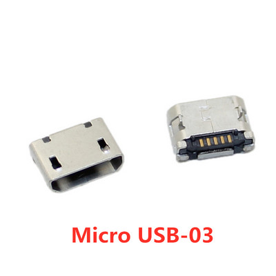 10 kom/lot mikro USB 5 pinski SMT utičnica konektor tipa B ženski SMD DIP USB konektori za punjenje