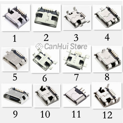 20-60db 5 tűs SMT aljzat csatlakozó Micro USB B típusú aljzatú elhelyezés 12 modell SMD DIP aljzat csatlakozó