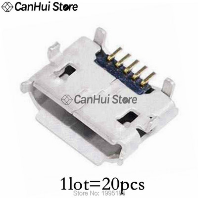 20-60gab 5 kontaktu SMT ligzdas savienotājs Micro USB tips B sieviešu izvietojums 12 modeļi SMD DIP ligzdas savienotājs