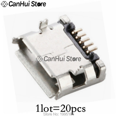 20-60gab 5 kontaktu SMT ligzdas savienotājs Micro USB tips B sieviešu izvietojums 12 modeļi SMD DIP ligzdas savienotājs
