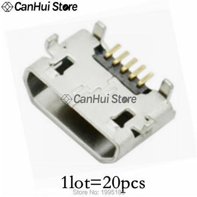 20-60gab 5 kontaktu SMT ligzdas savienotājs Micro USB tips B sieviešu izvietojums 12 modeļi SMD DIP ligzdas savienotājs