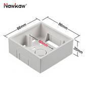 Nawkaw 86*86*35mm vanjska kutija za ugradnju Nanesite na bijelu razvodnu kutiju s prekidačem i utičnicom tipa 86