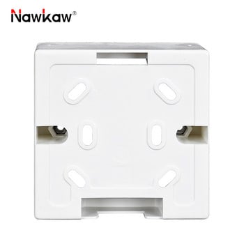 Nawkaw 86*86*35 мм външна монтажна кутия Приложете към 86 Тип превключвател и гнездо Бяла съединителна кутия