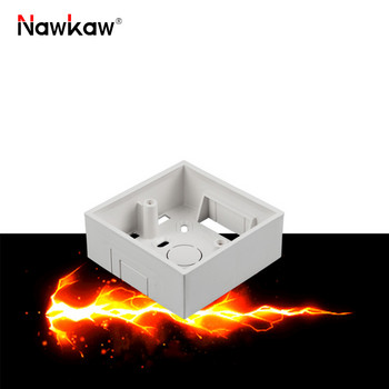 Nawkaw 86*86*35mm Εξωτερικό κιβώτιο στερέωσης Εφαρμογή σε 86 Type Switch and Socket White Junction Box