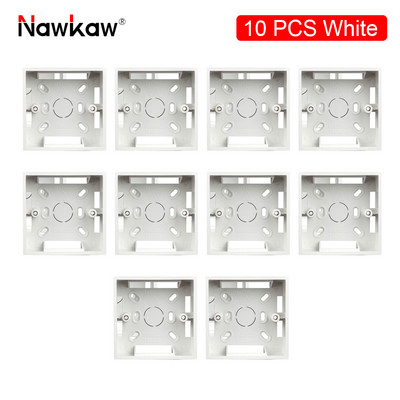 Nawkaw 86*86*35mm vanjska kutija za ugradnju Nanesite na bijelu razvodnu kutiju s prekidačem i utičnicom tipa 86