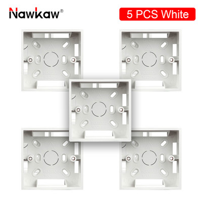 Nawkaw 86*86*35mm vanjska kutija za ugradnju Nanesite na bijelu razvodnu kutiju s prekidačem i utičnicom tipa 86