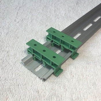 2PCS PCB 25mm DIN Rail Mounting Adapter Στήριγμα βάσης βάσης κύκλωμα πλακέτας Στήριγμα μεταφοράς Κλιπ Πίνακα ελέγχου DIN35 C45 DIN Rail PCB Εγκατάσταση