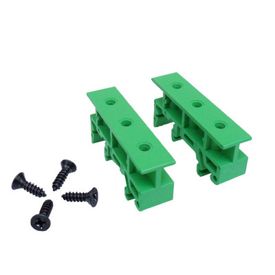 2PCS PCB 25mm DIN Rail Mounting Adapter Στήριγμα βάσης βάσης κύκλωμα πλακέτας Στήριγμα μεταφοράς Κλιπ Πίνακα ελέγχου DIN35 C45 DIN Rail PCB Εγκατάσταση