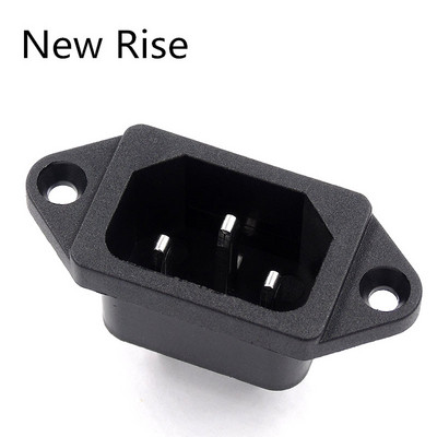 1 PC maiņstrāvas barošanas ligzda 250 V 10 A 3 kontakti