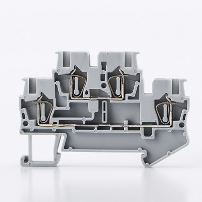 50 komada steznog bloka za din šinu STTB-2.5 električni žičani konektor dvoslojni opružni konektor žičani vodič