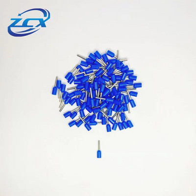 100gab. VE0306 VE0308 VE0310 izolētas uzgaļi Cauruļveida iepriekš izolēta gofrētā stieple auksti spiesta Eiropas adatas spaile