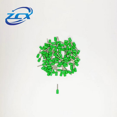 100gab. VE0306 VE0308 VE0310 izolētas uzgaļi Cauruļveida iepriekš izolēta gofrētā stieple auksti spiesta Eiropas adatas spaile