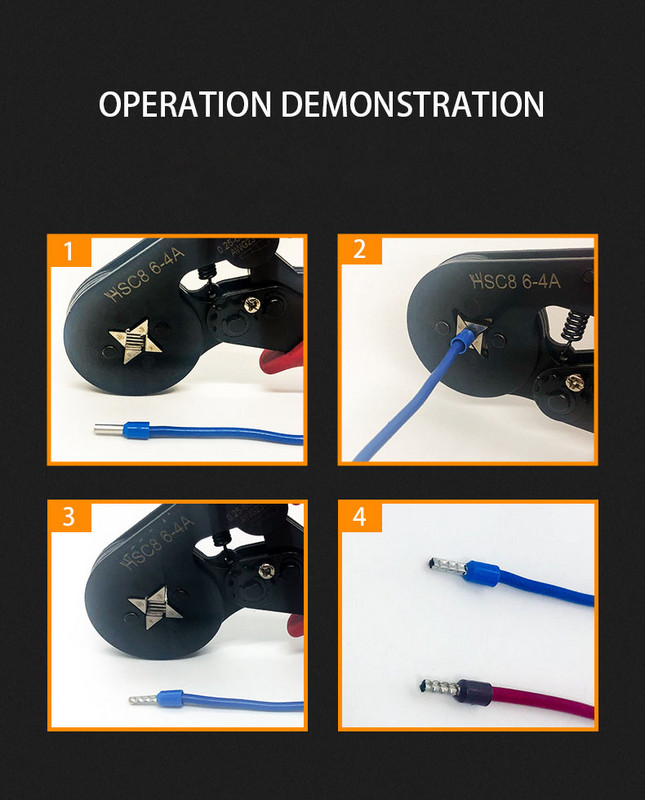 100gab. VE0306 VE0308 VE0310 izolētas uzgaļi Cauruļveida iepriekš izolēta gofrētā stieple auksti spiesta Eiropas adatas spaile