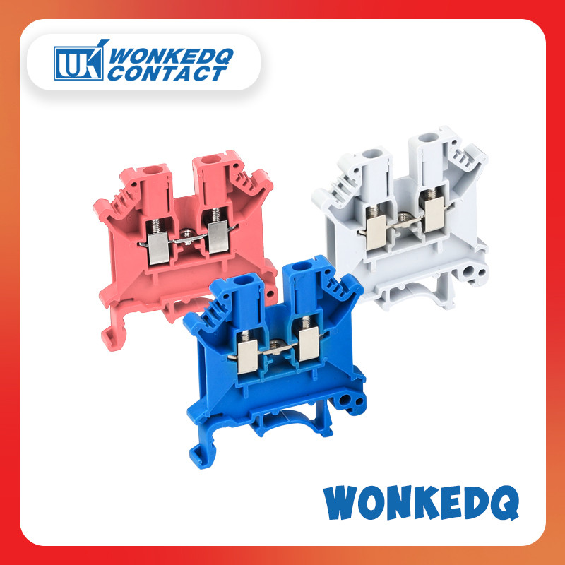 100kom UK3N UK3 višebojni vijčani univerzalni utični vodič UK 3N žičani električni konektor stezaljke na din šinu