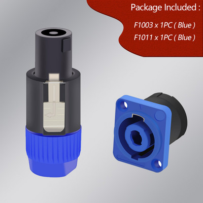 1 komplekts NL4FC skaļruņu savienotāju tips 4 polu spraudnis vīrišķā skaļruņa audio savienotājs