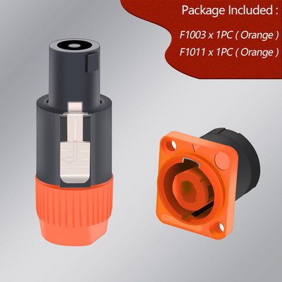 1 komplekts NL4FC skaļruņu savienotāju tips 4 polu spraudnis vīrišķā skaļruņa audio savienotājs