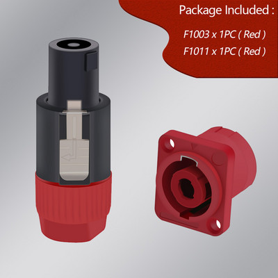 1 komplekts NL4FC skaļruņu savienotāju tips 4 polu spraudnis vīrišķā skaļruņa audio savienotājs