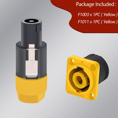 1 komplekts NL4FC skaļruņu savienotāju tips 4 polu spraudnis vīrišķā skaļruņa audio savienotājs