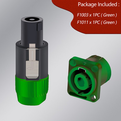 1 komplekts NL4FC skaļruņu savienotāju tips 4 polu spraudnis vīrišķā skaļruņa audio savienotājs