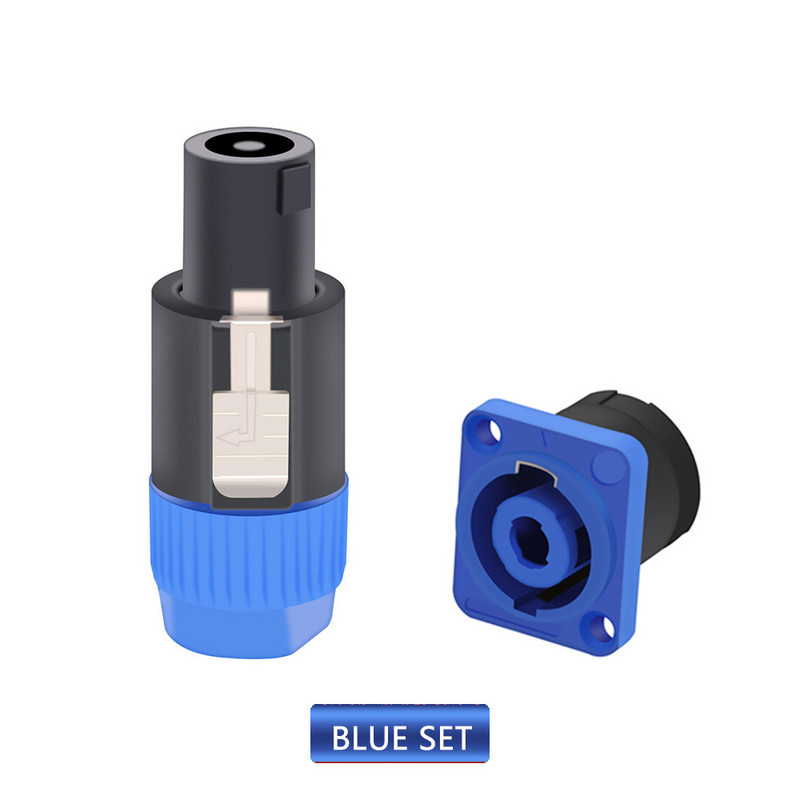 1 komplekts NL4FC skaļruņu savienotāju tips 4 polu spraudnis vīrišķā skaļruņa audio savienotājs