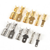 50/100 set 2,8/4,8/6,3 mm ženski muški lopatasti konektor za stezaljku za hladno stezanje zvučnika automobila Set konektora za električne žice