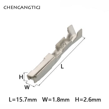 50 бр. 1.2 MM клема за окабеляване за кола H62 месингови калайдисани щифтове за конектори за автомобилни кабели DJ621-F1.2A G18