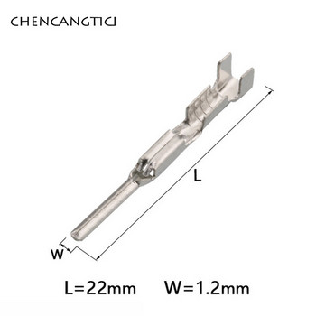 50 τμχ Ακροδέκτης σύνδεσης καλωδίου Crimp Automotive 1,2 mm Τερματικά σύνδεσης καλωδίωσης αυτοκινήτου H62 ορειχάλκινο κονσέρβα DJ611-F1.2A G17