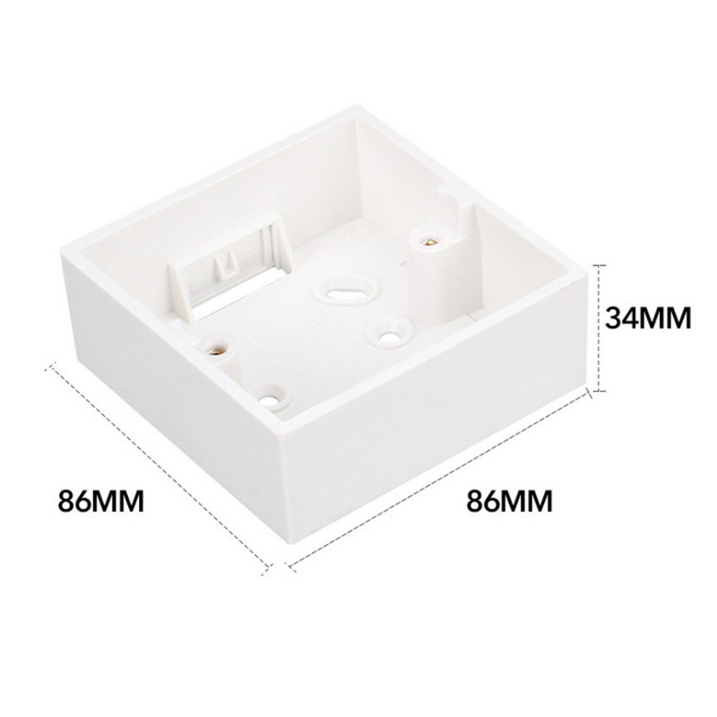 Vanjska montažna kutija tipa 86 za standardne prekidače i utičnice od 86 mm*86 mm može se primijeniti na bilo koji položaj zidne površine