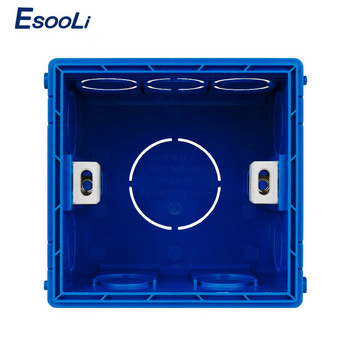 EsooLi New Desigh PVC Πλαστικό Ρυθμιζόμενο Κουτί Στερέωσης Εσωτερική κασέτα 86*83*50 Για 86 Τύπος Διακόπτης και πρίζα