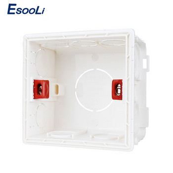 EsooLi New Desigh PVC пластмасова регулируема монтажна кутия, вътрешна касета 86*83*50 за превключвател и контакт тип 86