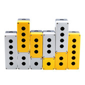 Su geçirmez düğme kutusu su kontrol kutusu anahtarı 12345 delik pozisyon endüstriyel göstergesi kauçuk kabuk acil durdurma 22mm