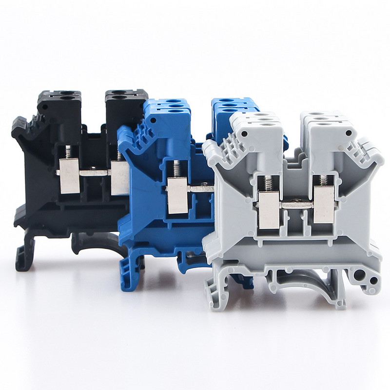 100 komada steznog bloka DIN tračnice UK-5N Univerzalni konektor Vijčani spoj Vodič za električno ožičenje UK5N Blok stezaljke