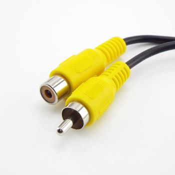 15 см автомобилен конектор Rca женски / мъжки удължителен аудио кабел Av Single Single Video щепсел Стерео удължителен кабел направи си сам инструменти
