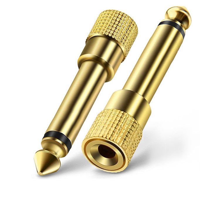 Jack 6,5 6,35 mm mufă masculin la conector mamă de 3,5 mm amplificator căști Adaptor audio Microfon AUX 6,3 3,5 mm convertor