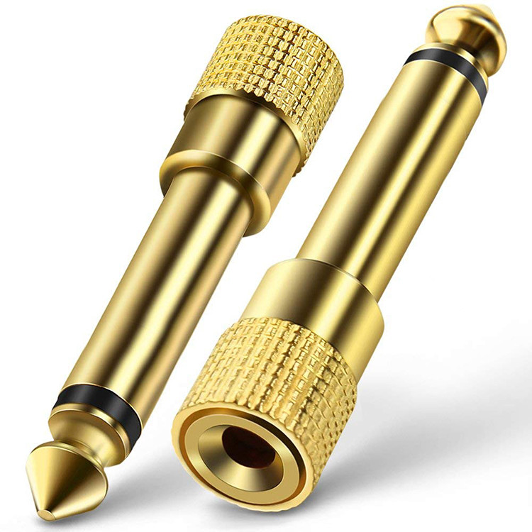 Jack 6,5 6,35 mm mufă masculin la conector mamă de 3,5 mm amplificator căști Adaptor audio Microfon AUX 6,3 3,5 mm convertor