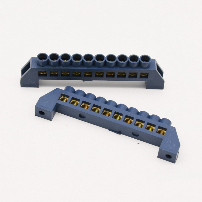 250V-450V Most s vijčanim priključkom Električna distribucija Neutralno ožičenje Blok konektor 4 8 10 položaja pinova Otvor za din šinu od mesinga