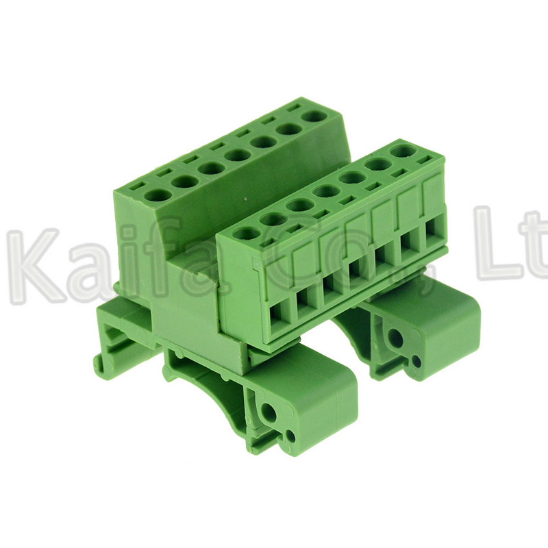 1 set 2-12pin razmak 5,08 mm Vijčani utični terminalni blokovi konektor Montaža na DIN šinu umjesto 2EDG-UKR-5,08 mm šinski terminalni blok