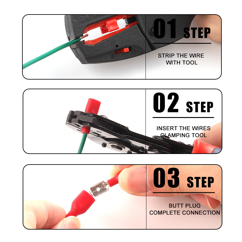 Upakovano u kutiju od 240 KOM Spade bullet Crimp terminals Izolirani kabelski konektor Električna žica PVC muški ženski set spojnih terminala