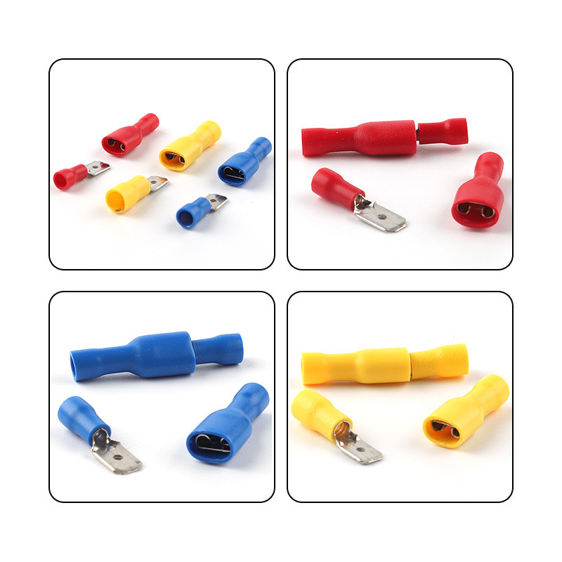 Upakovano u kutiju od 240 KOM Spade bullet Crimp terminals Izolirani kabelski konektor Električna žica PVC muški ženski set spojnih terminala