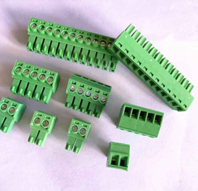 10 kompleta utičnih terminalnih blokova KF2EDGK-uspon 3,5 MM 2P 3P 4P ~ 10P Phoenix terminal zakrivljeno sjedište igle